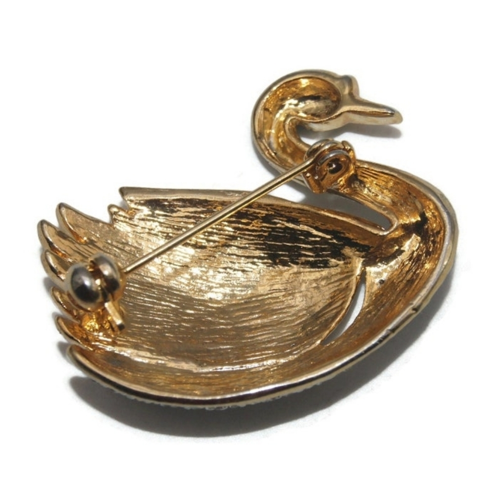 Swan Pin Brooch Set - Picture 5 of 6